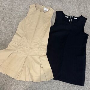 Girl Jumper in Navy and Beige